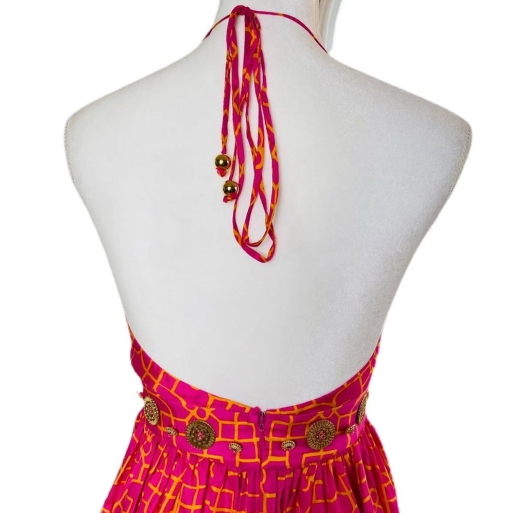 MILLY of New York Silk Printed Maxi Dress Size 2